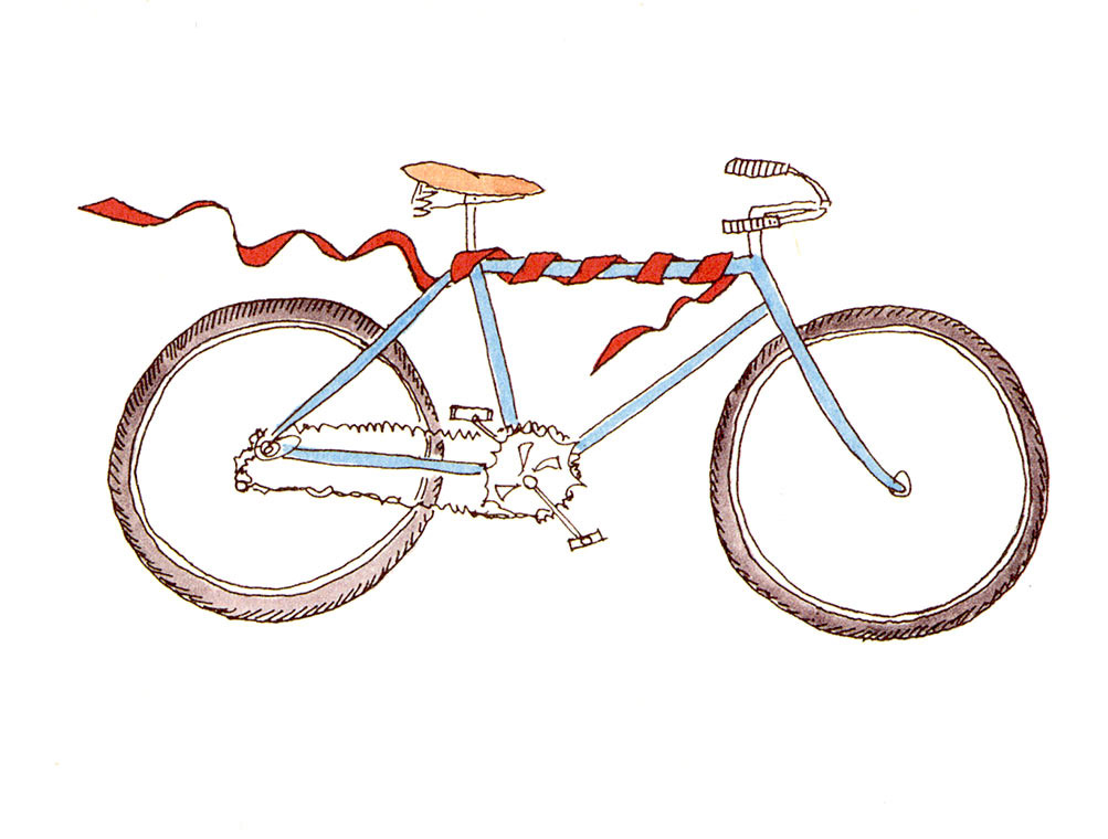 Bike with Ribbon