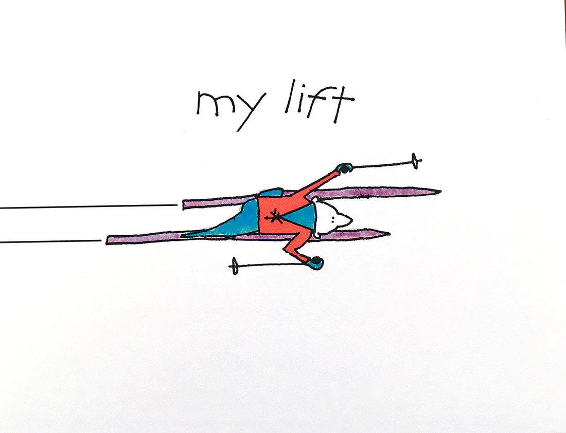 Person skiing